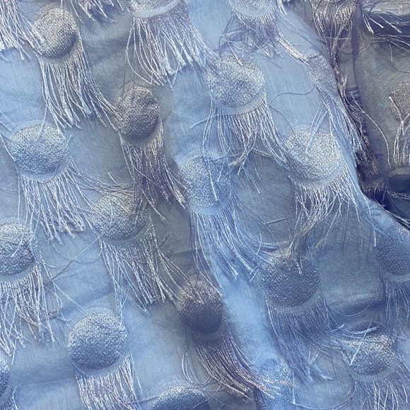 NWT Banana Republic Satin Trim Flutter Sleeve Eyelash Top - Picture 7 of 7